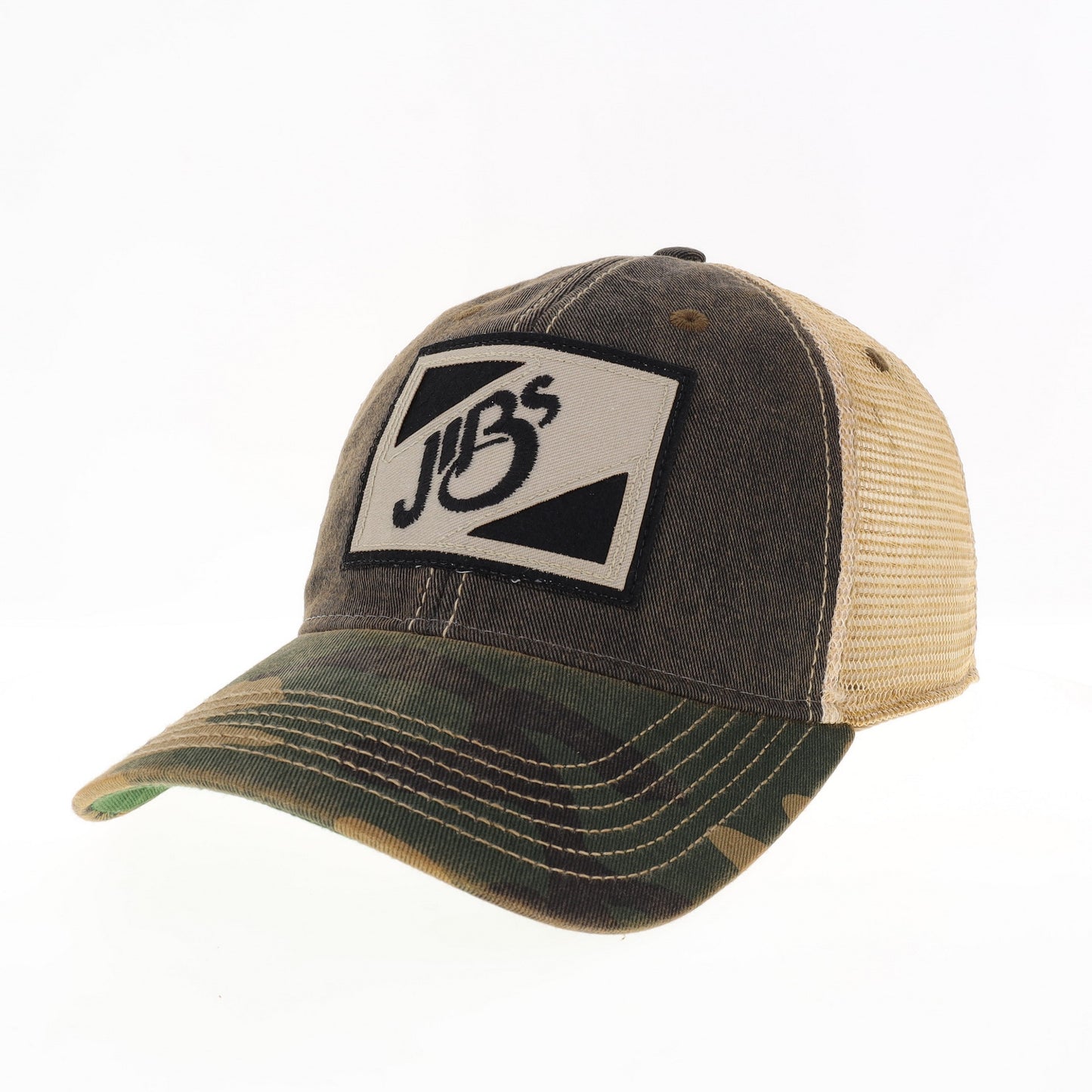 JIBS Old Favorite Trucker Adjustable Snap Back Hat Black/Army