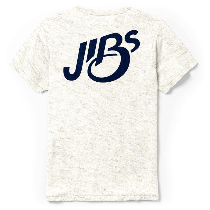 Planet emulering Vores firma JIBS Short Sleeve Legacy T-Shirt JIBS Logo on Back (White/Navy)